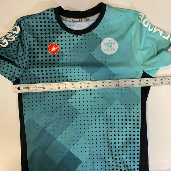 Castelli Men's Global Sports & Inclusion Geometric Day Short Sleeve Jersey SZ M - Picture 9 of 11